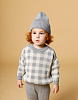 Детская шапка в рубчик, серая | Интернет-магазин Knitman
