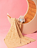 Жаккардовый двусторонний плед "Овечка Knitman" из полушерстяной пряжи | Интернет-магазин Knitman
