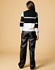 Свитер вязаный в стиле ретро черно-белый | Интернет-магазин Knitman