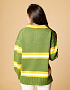 Свитер-поло в винтажном стиле, васаби | Интернет-магазин Knitman