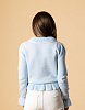 Свитер вязаный в стиле ретро голубой | Интернет-магазин Knitman
