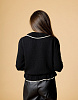 Свитер вязаный в стиле ретро черный | Интернет-магазин Knitman