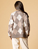 Жаккардовый свитер оверсайз в винтажном стиле, пудровый | Интернет-магазин Knitman