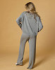 Вязаные брюки на шнуровке серый | Интернет-магазин Knitman
