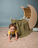 Плед детский "Ромбы" из полушерстяной пряжи | Интернет-магазин Knitman