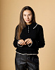 Свитер вязаный в стиле ретро черный | Интернет-магазин Knitman