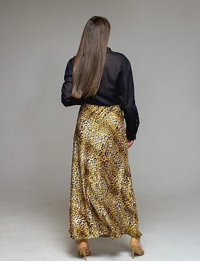 Юбка женская макси, леопардовый | Интернет-магазин Knitman