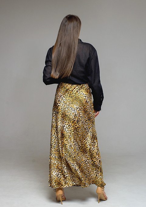 Юбка женская макси, леопардовый | Интернет-магазин Knitman