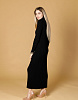 Трикотажное платье прямого кроя черное | Интернет-магазин Knitman