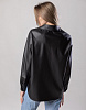 Рубашка прямого кроя из искусственной кожи | Интернет-магазин Knitman