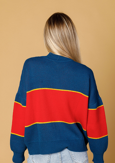 Жаккардовый свитер с принтом "Тигррр" | Интернет-магазин Knitman