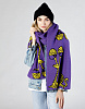 Жаккардовый двусторонний шарф "УлитON" фиолетовый | Интернет-магазин Knitman