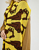 Жаккардовый двусторонний шарф "Лягушка" желтый | Интернет-магазин Knitman