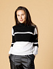 Свитер вязаный в стиле ретро черно-белый | Интернет-магазин Knitman