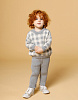 Детские брюки в рубчик, серые | Интернет-магазин Knitman