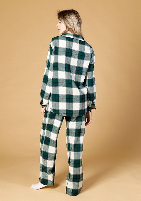 Рубашка свободного кроя зеленая | Интернет-магазин Knitman