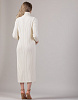 Трикотажное платье прямого кроя молочное | Интернет-магазин Knitman