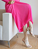 Платье миди плиссированное фуксия | Интернет-магазин Knitman
